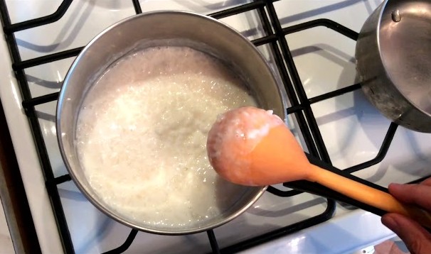 Как варить рис на молоке